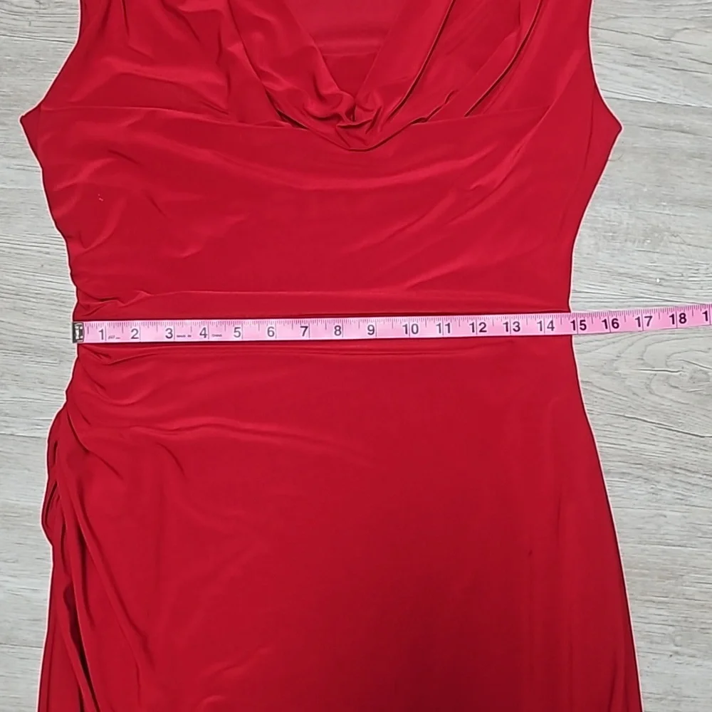 ✨️Gorgeous Dress Barn Red Hot Dress Size 10 - Picture 11 of 14